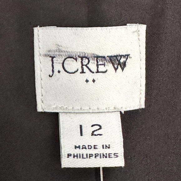 NEW J. Crew Factory Belted Wool-Blend Coat Long Trench Style in Black Size 12 - Picture 4 of 5